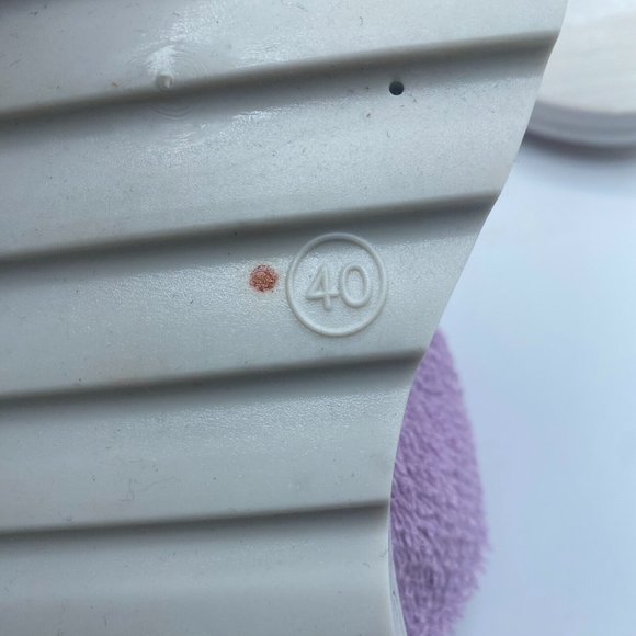 INTENTIONALLY Blank Blink Terry Top Lilac Sandal US 9.5/10 EU40 NWOB Scuffed - Picture 4 of 9
